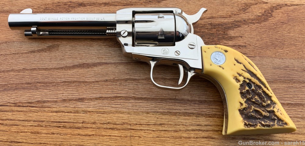 1960 COLT 5" NICKEL FRONTIER SCOUT SA .22 LR CONSECUTIVE IN OTHER AUCTION -img-0