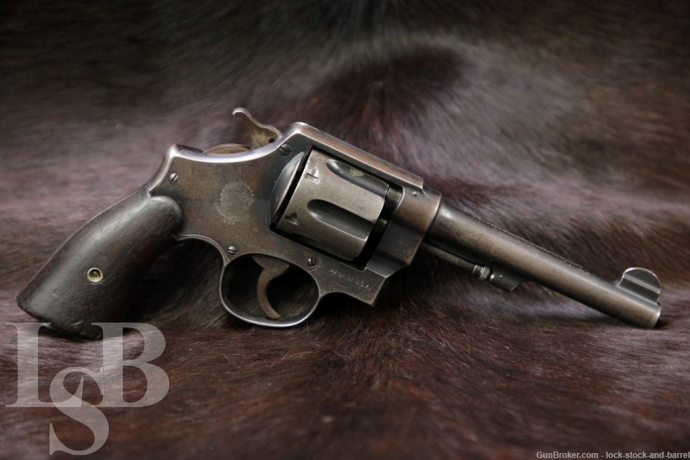 Brazilian Contract Smith & Wesson S&W 1917 .45 ACP 5.5" Revolver 1937 C&R-img-0