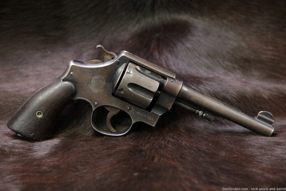 Brazilian Contract Smith & Wesson S&W 1917 .45 ACP 5.5" Revolver 1937 C&R-img-2