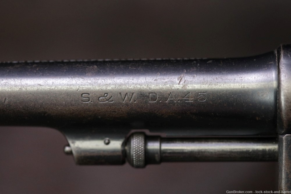 Brazilian Contract Smith & Wesson S&W 1917 .45 ACP 5.5" Revolver 1937 C&R-img-14