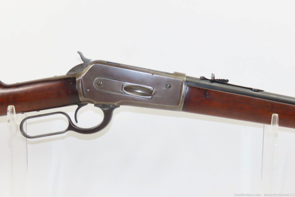 c1906 mfr WINCHESTER Model 1886 “LIGHTWEIGHT” Lever Action .33 WCF Repeater-img-17