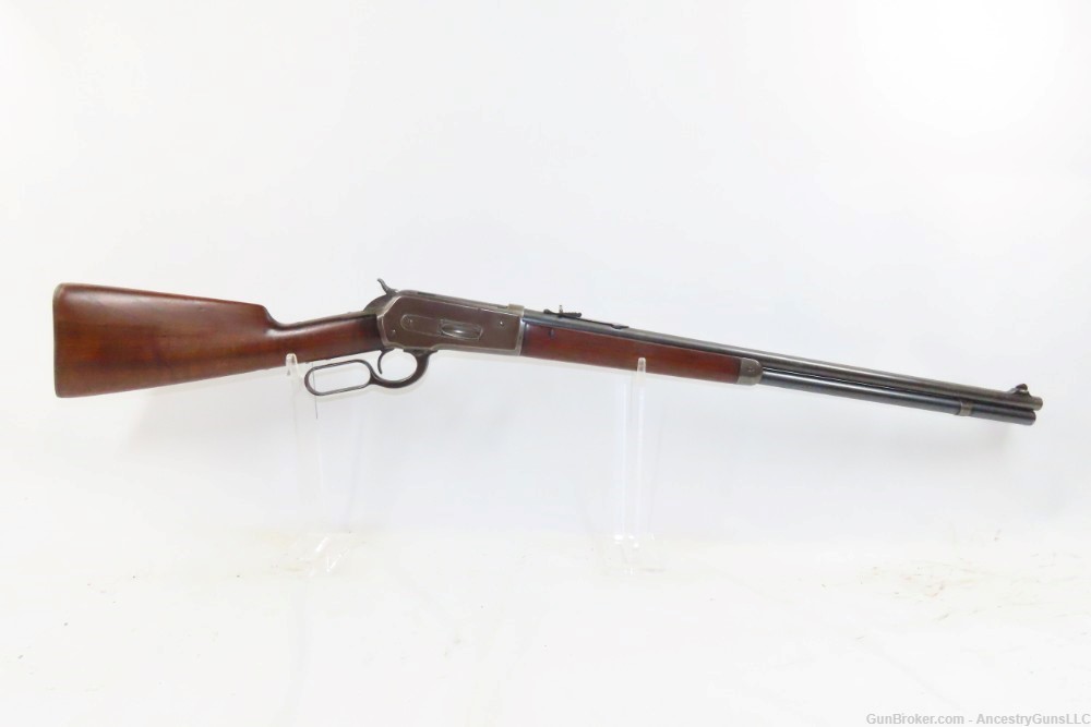 c1906 mfr WINCHESTER Model 1886 “LIGHTWEIGHT” Lever Action .33 WCF Repeater-img-15