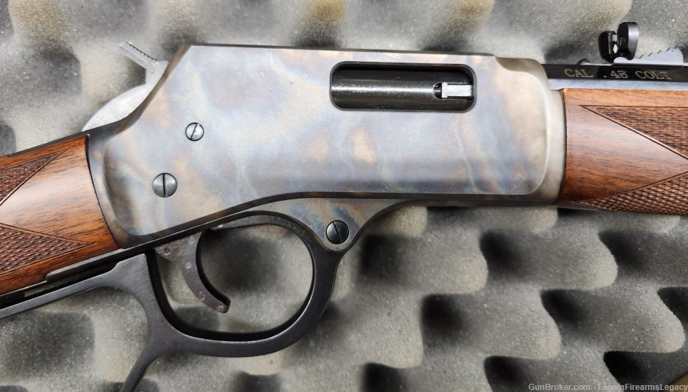 HENRY Lever STOEGER UBERTI 1873 CASE Color Holster Belt Ammo COMBO 45 Colt -img-14