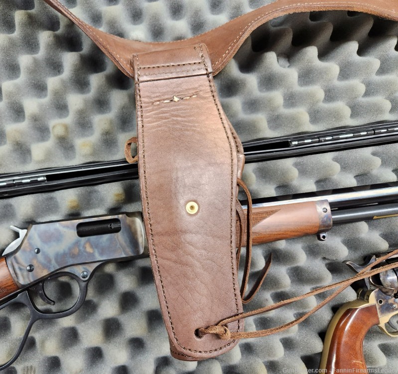 HENRY Lever STOEGER UBERTI 1873 CASE Color Holster Belt Ammo COMBO 45 Colt -img-21