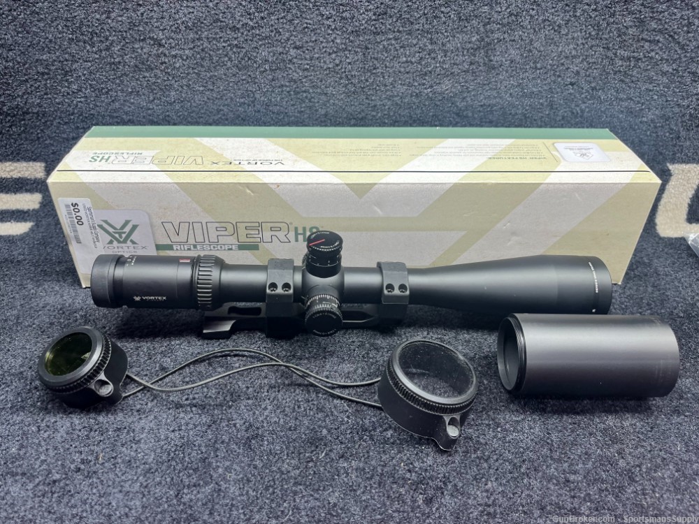 USED LIKE NEW Vortex Viper HS-T 6-24x50mm VMR-1 With Mount / Sunshade!!-img-0