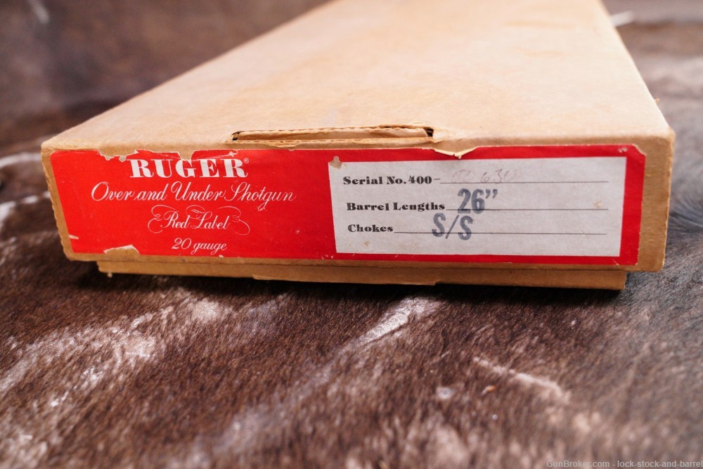 Ruger Red Label Over and Under 20 Gauge 26” O/U Shotgun & Box 1st Year 1978-img-33