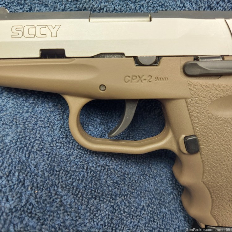 SCCY INDUSTRIES CPX-2 TTDE SEMI-AUTO PISTOL FDE / STAINLESS  9M  3"" BBL-img-3