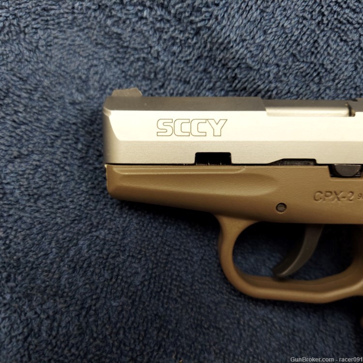 SCCY INDUSTRIES CPX-2 TTDE SEMI-AUTO PISTOL FDE / STAINLESS  9M  3"" BBL-img-4