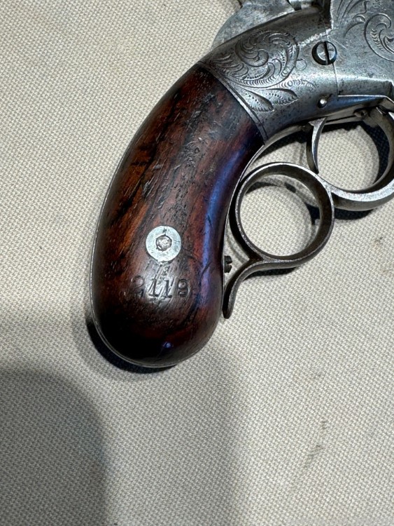Engraved Smith & Wesson Volcanic No. 1 Lever Action Pistol-img-19