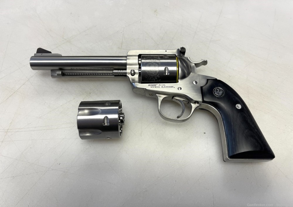Ruger Blackhawk Convertible 45 Colt / 45 ACP Revolver 5.5" 00472 NO CC FEES-img-0