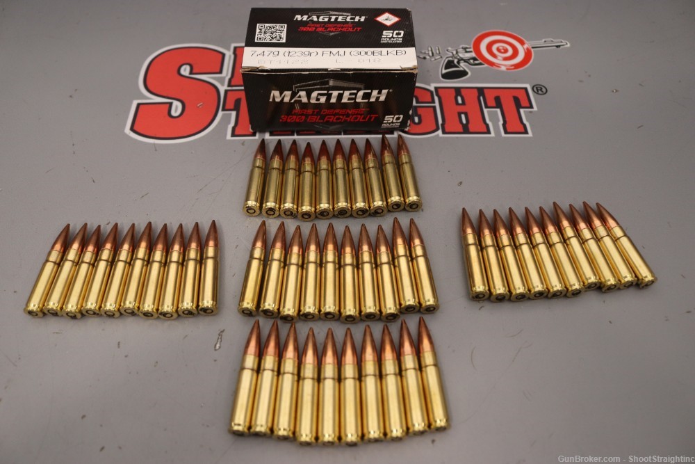Lot O' One (1) Box of 50rds Magtech First Defense .300BLK 123gr FMJ-img-9