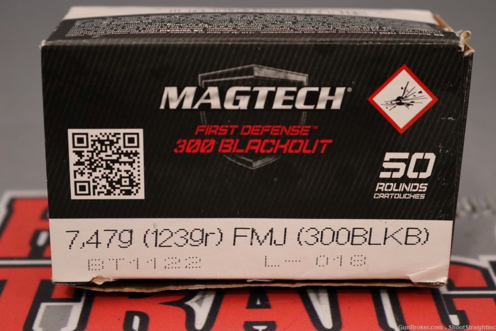 Lot O' One (1) Box of 50rds Magtech First Defense .300BLK 123gr FMJ-img-14