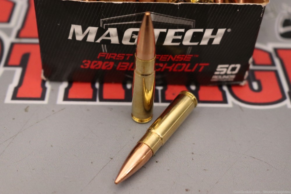 Lot O' One (1) Box of 50rds Magtech First Defense .300BLK 123gr FMJ-img-2