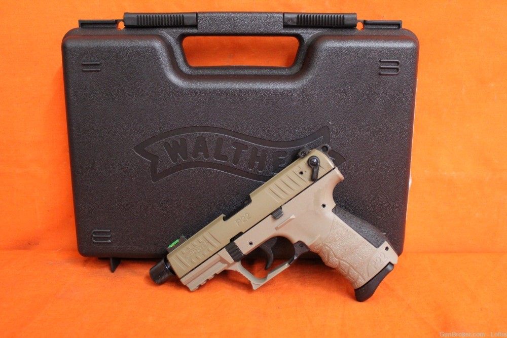 Walther P22Q Tactical .22lr FDE NEW! Free Layaway!-img-0
