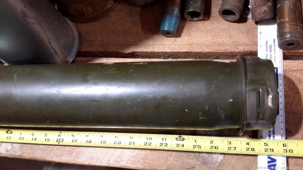 military munitions metal round container -img-1