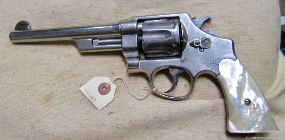 Smith & Wesson .44 Hand Ejector First Model Triple Lock 1915 .01 NO RESERVE-img-1
