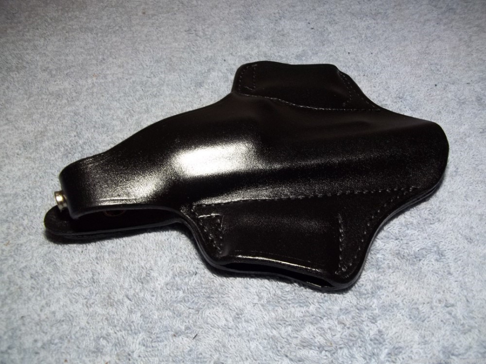 NOS Bucheimer L/H Concealer OWB Leather Holster Smith Wesson 4" 10 13 19 65-img-6