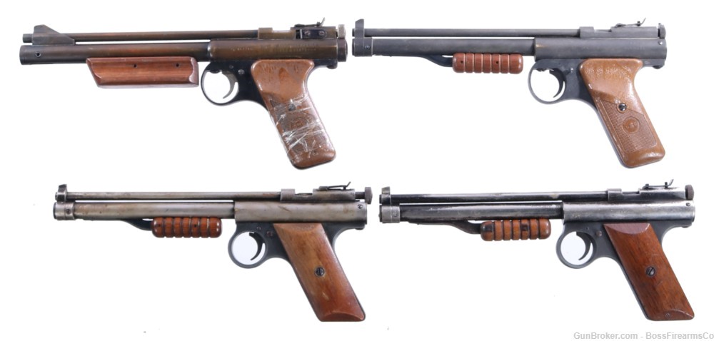 Lot of 4 Benjamin Franklin .22 Cal Pellet Air Pistols- Used (JFM)-img-0
