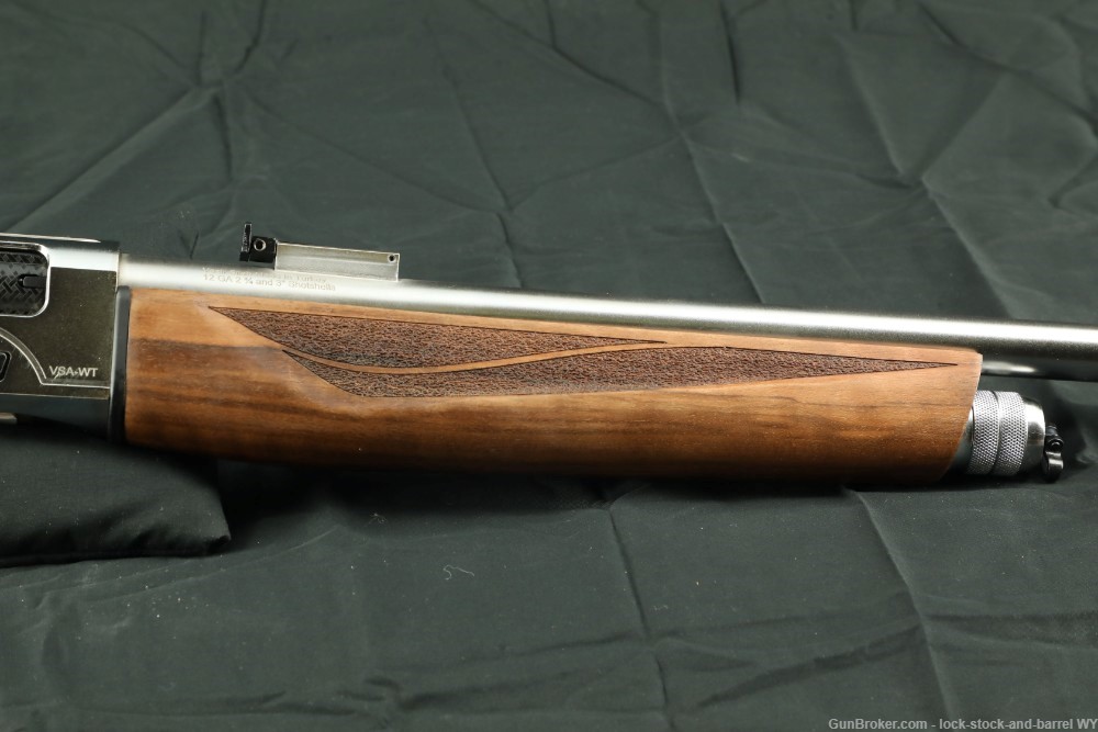 Anubis Armaments VEZiR Arms Carrera VSA-WT Wood Silver 12GA Shotgun 20”-img-6