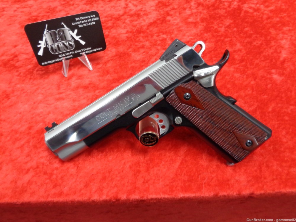 Colt 1911 Lightweight Commander 45 ACP MKIV Series 80 Custom Two Tone TRADE-img-1