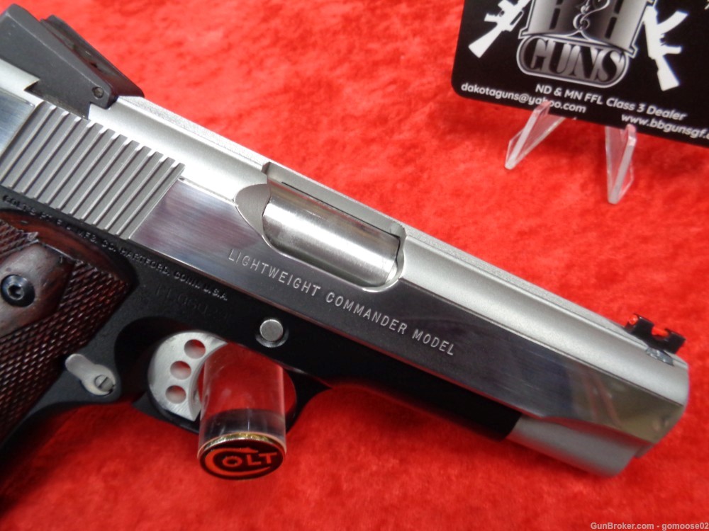 Colt 1911 Lightweight Commander 45 ACP MKIV Series 80 Custom Two Tone TRADE-img-7