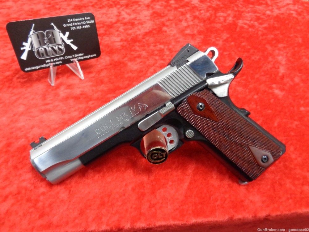 Colt 1911 Lightweight Commander 45 ACP MKIV Series 80 Custom Two Tone TRADE-img-3