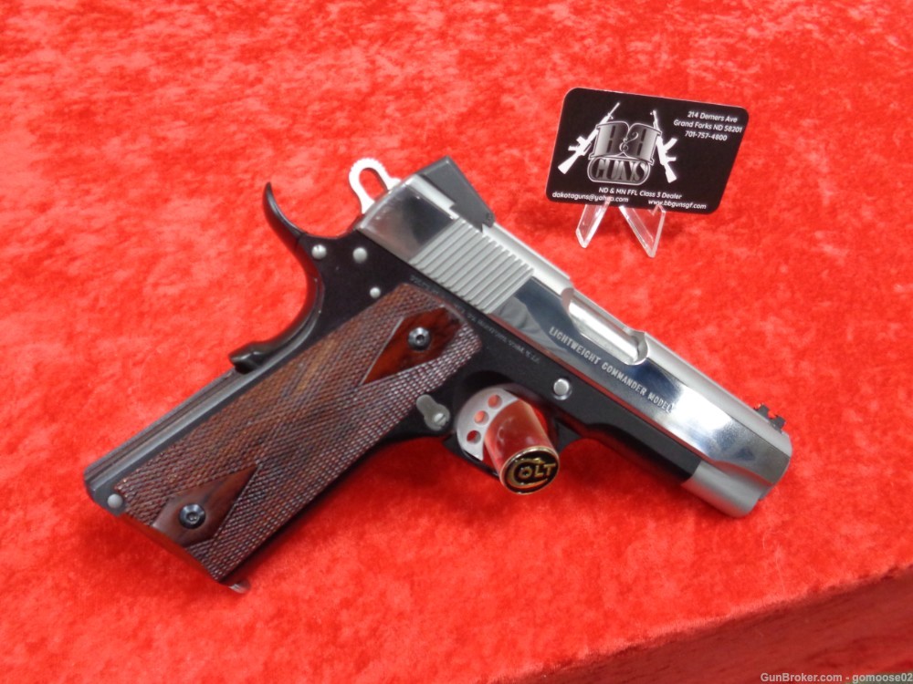 Colt 1911 Lightweight Commander 45 ACP MKIV Series 80 Custom Two Tone TRADE-img-2