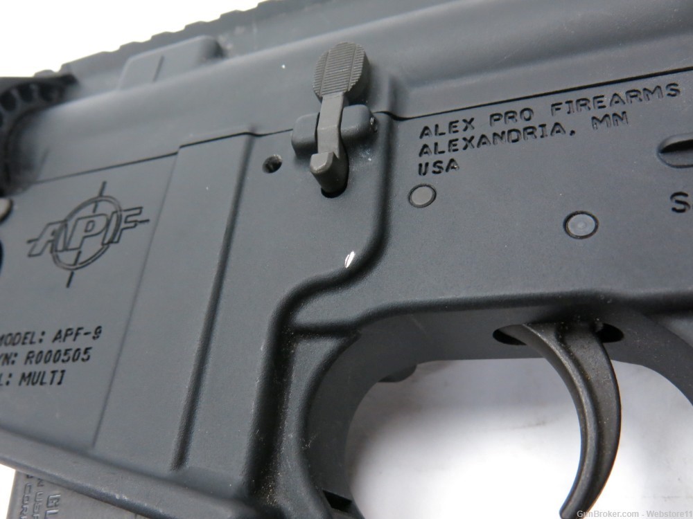 Alex Pro Firearms APF-9 9mm 6" Semi-Automatic Pistol w/ Magazine-img-7