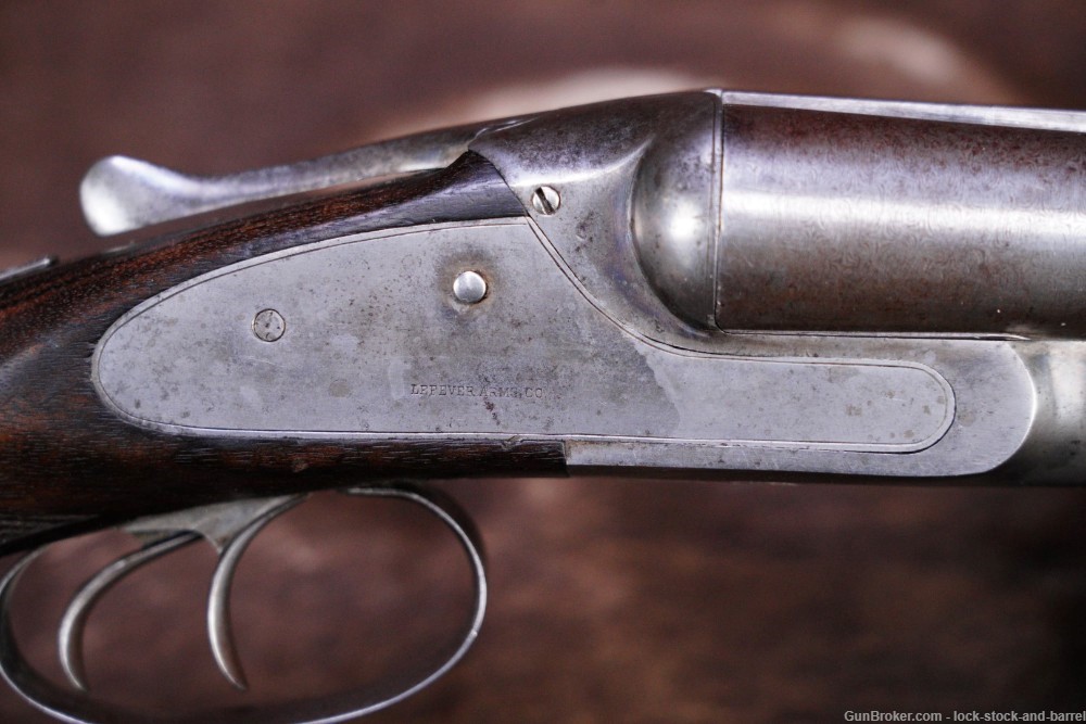 Lefever Arms Co Sidelock G Grade 12 GA Side By Side Shotgun & Case 1901 C&R-img-22