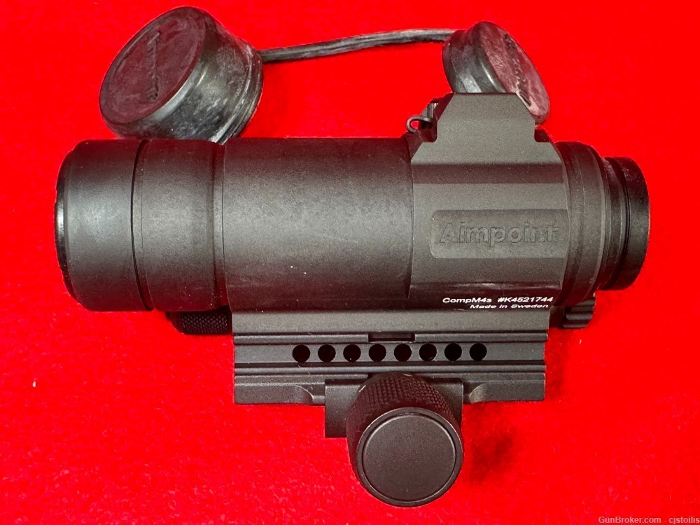 Authentic Aimpoint CompM4s Comp M4s 2MOA Red Dot 1x Rifle Optic QRP2Mount-img-0