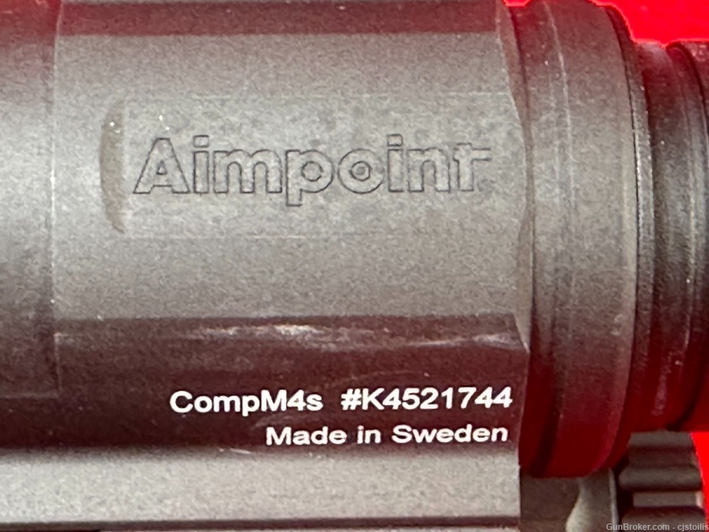 Authentic Aimpoint CompM4s Comp M4s 2MOA Red Dot 1x Rifle Optic QRP2Mount-img-1