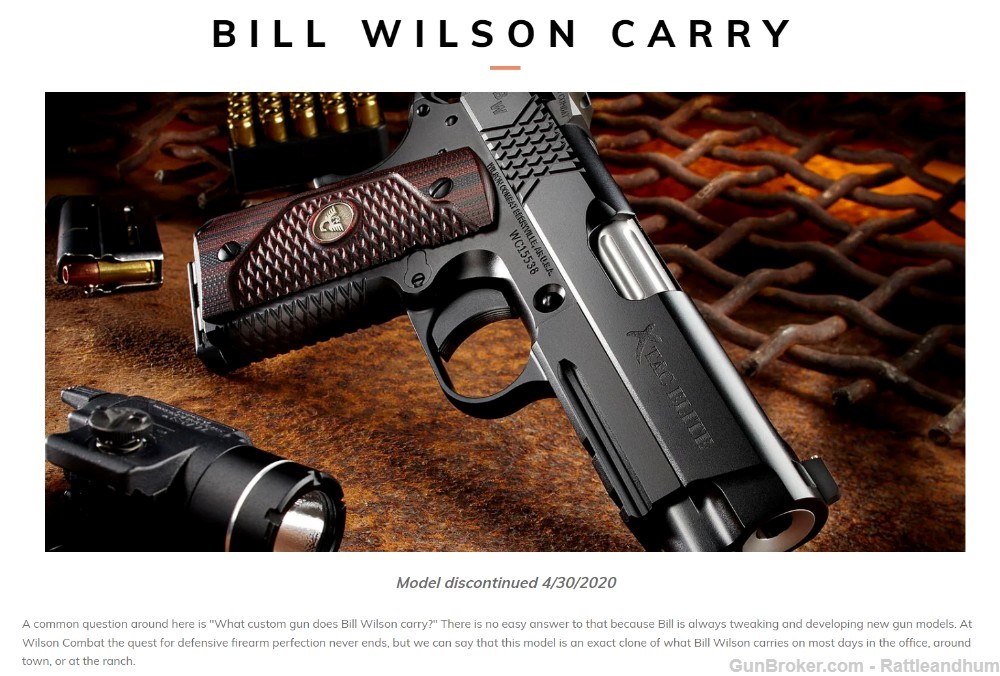 RARE NEW Wilson Combat Xtac Elite 1911 9mm Bill Wilson Carry II-img-8