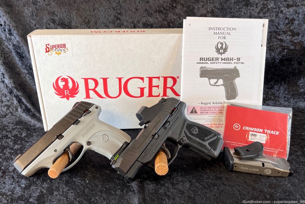 USED Ruger Lot : Ruger Max 9 & EC9S -img-0