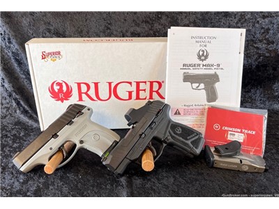 USED Ruger Lot : Ruger Max 9 & EC9S 
