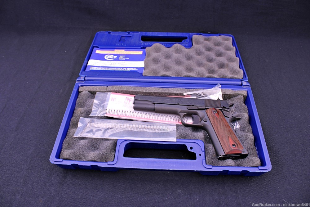 *LNIB* COLT GOVERNMENT MODEL 1911 5" 38 SUPER M1911 FACTORY BOX & SPRINGS-img-1