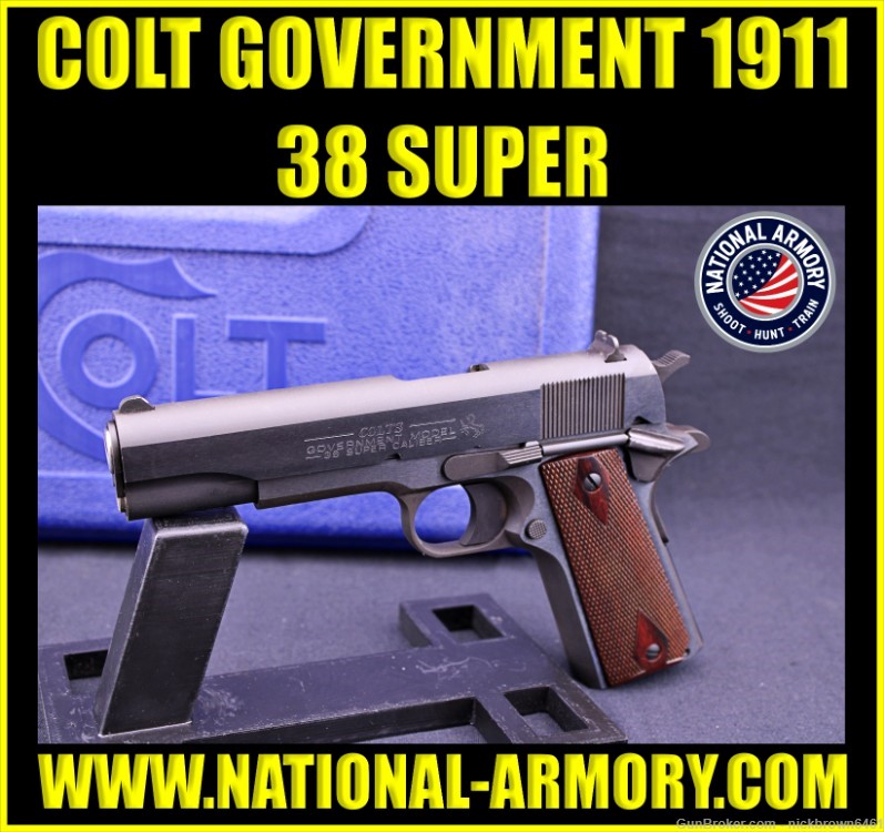 *LNIB* COLT GOVERNMENT MODEL 1911 5" 38 SUPER M1911 FACTORY BOX & SPRINGS-img-0