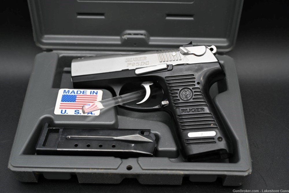 Ruger P95DC 9MM W/Case NICE!-img-0