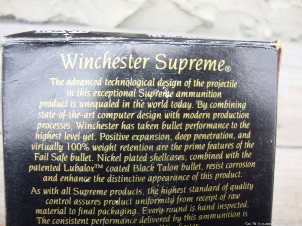 Winchester Supreme Black Talon Fail Safe Failsafe 30-06 Scarce 30/06-img-5