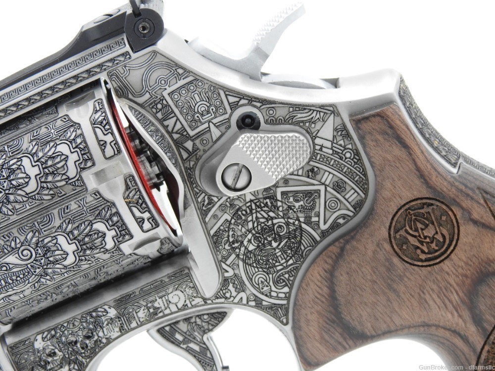 Custom Engraved Aztec Empire S&W Smith & Wesson 686 PC 357 Magnum 2.5" -img-5
