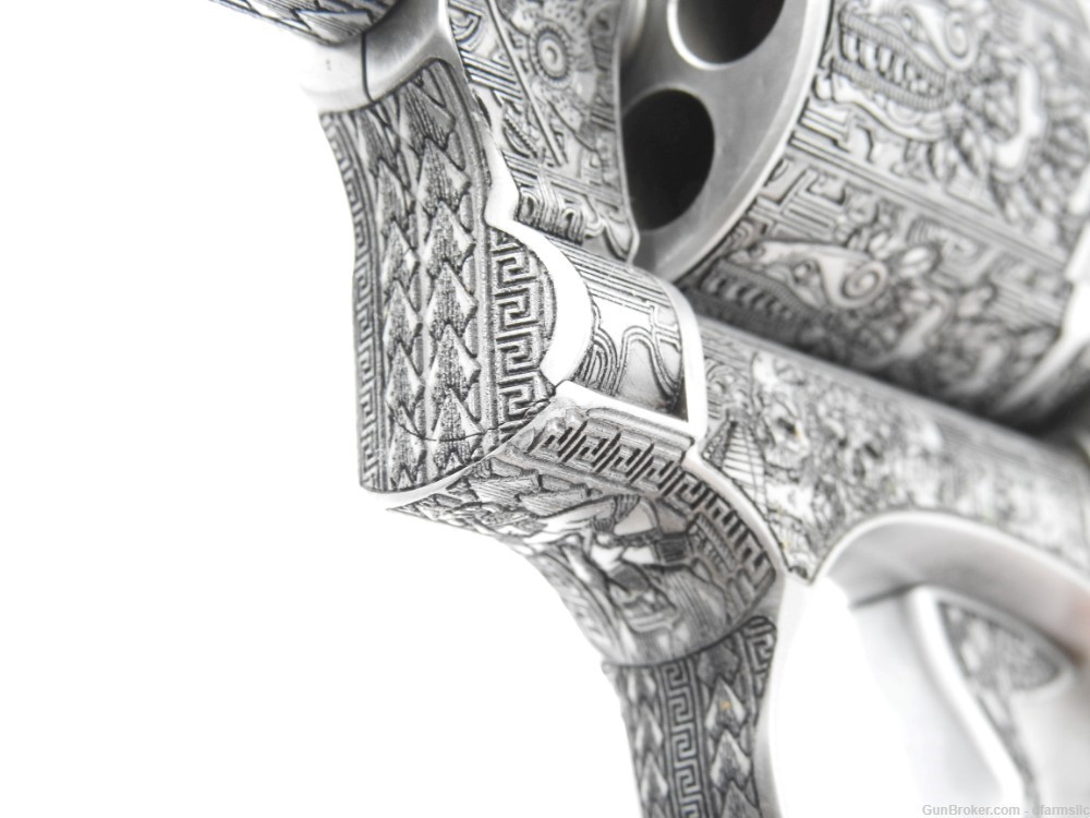 Custom Engraved Aztec Empire S&W Smith & Wesson 686 PC 357 Magnum 2.5" -img-21