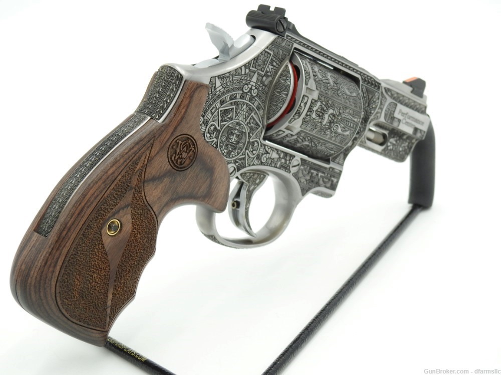 Custom Engraved Aztec Empire S&W Smith & Wesson 686 PC 357 Magnum 2.5" -img-10