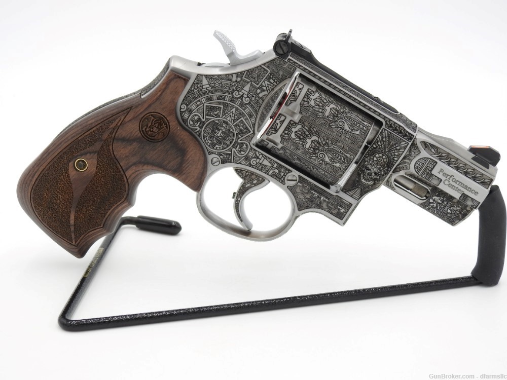 Custom Engraved Aztec Empire S&W Smith & Wesson 686 PC 357 Magnum 2.5" -img-11