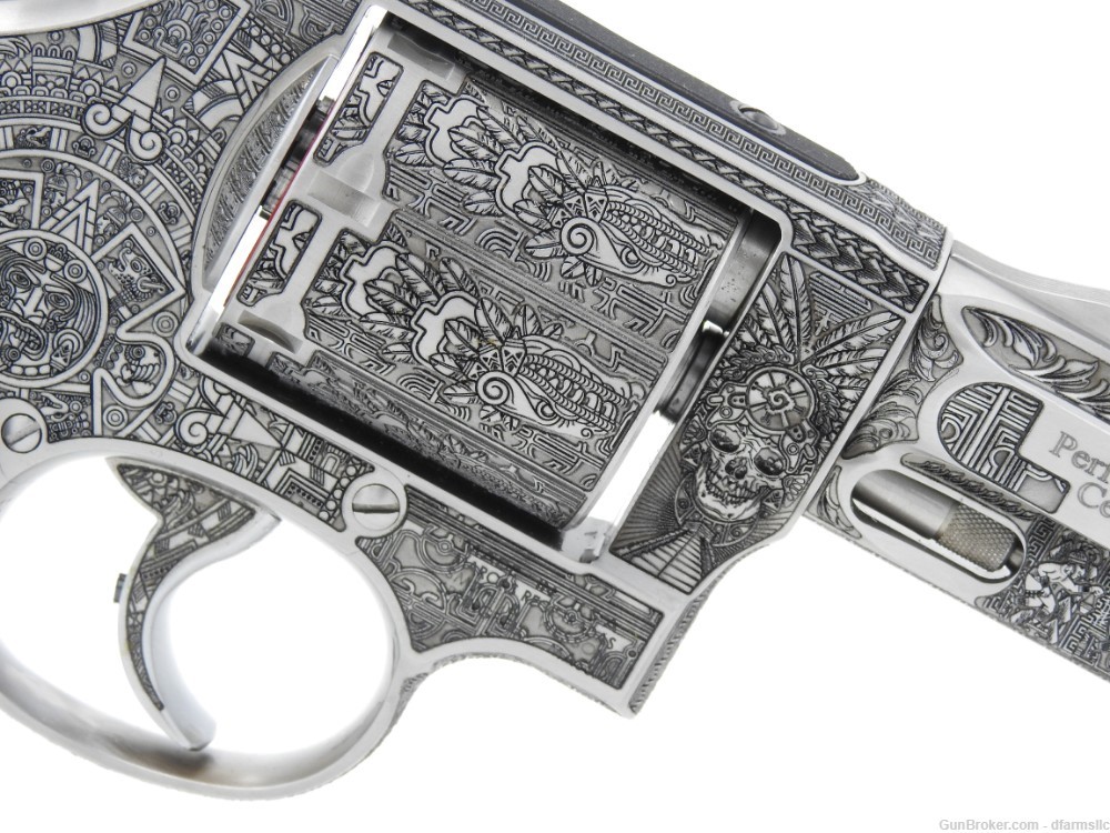 Custom Engraved Aztec Empire S&W Smith & Wesson 686 PC 357 Magnum 2.5" -img-13