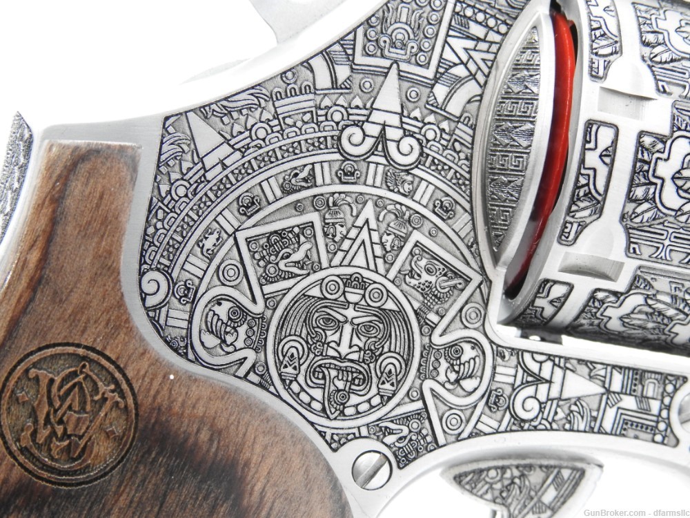 Custom Engraved Aztec Empire S&W Smith & Wesson 686 PC 357 Magnum 2.5" -img-23
