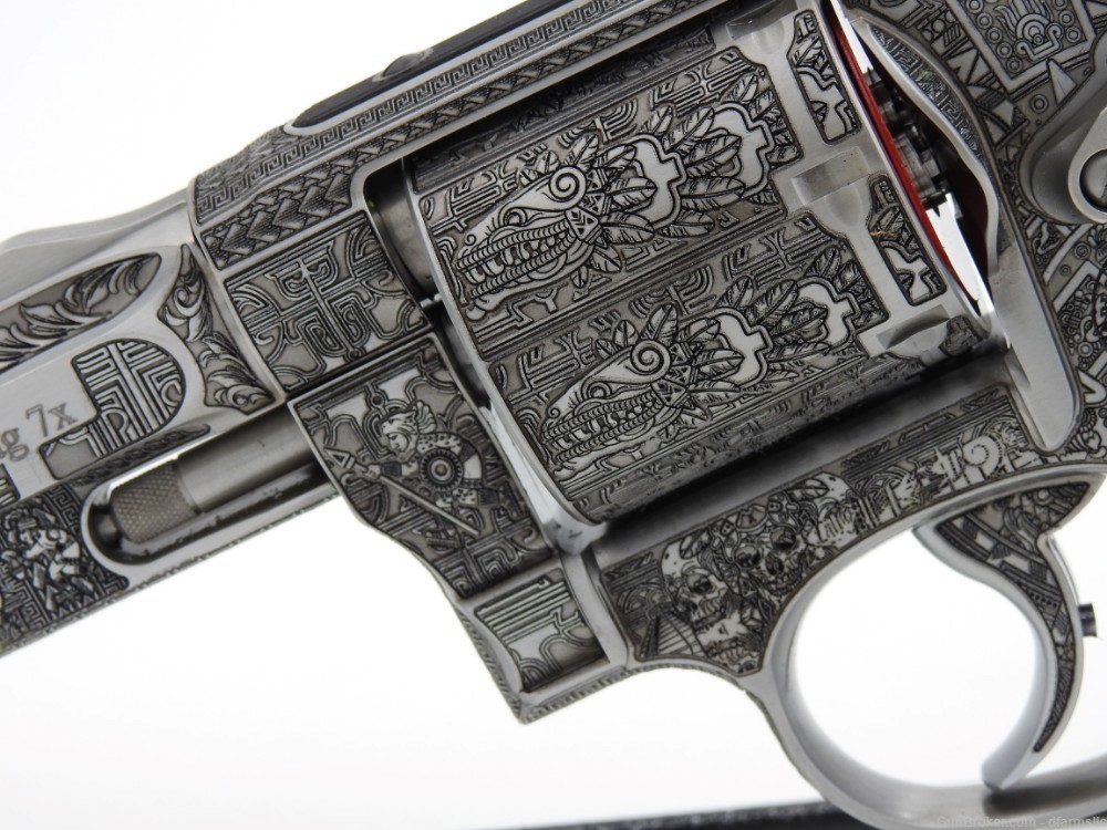 Custom Engraved Aztec Empire S&W Smith & Wesson 686 PC 357 Magnum 2.5" -img-4