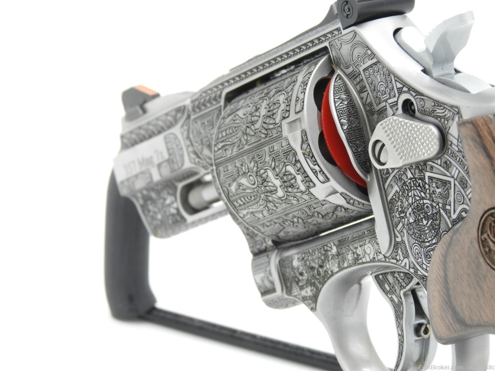 Custom Engraved Aztec Empire S&W Smith & Wesson 686 PC 357 Magnum 2.5" -img-9