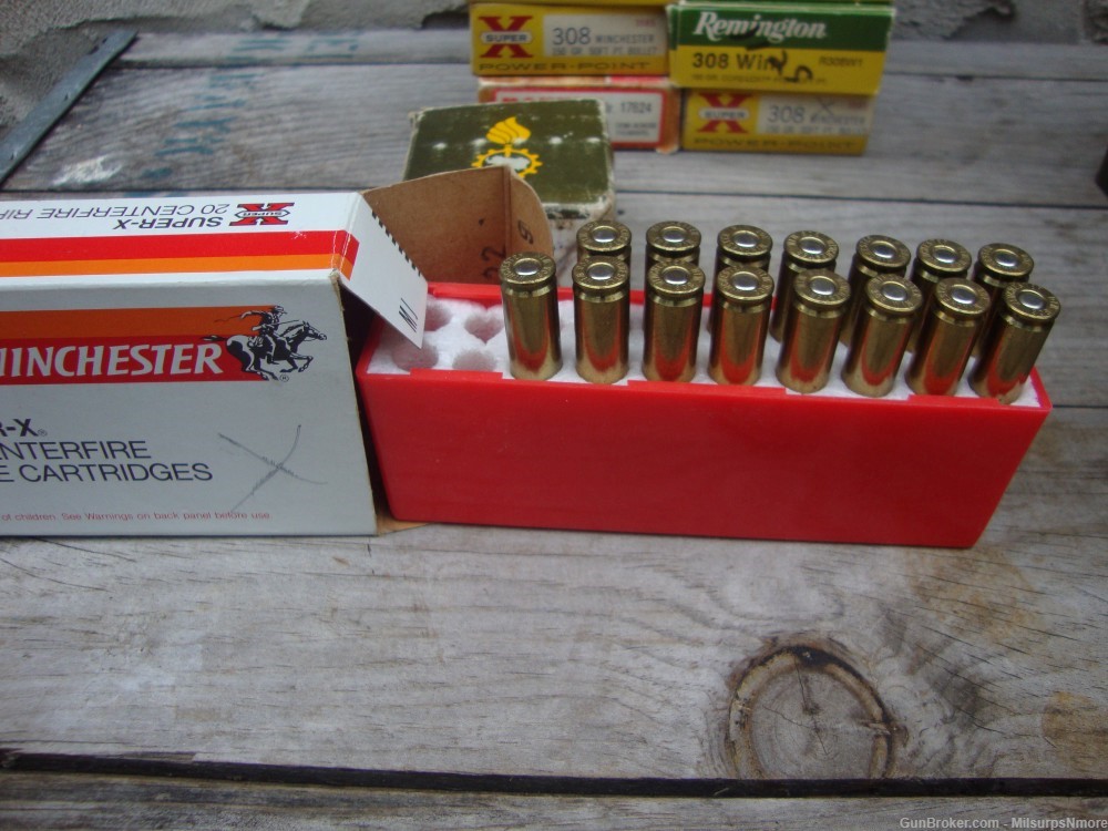 Nice Large Lot Over 325 Rounds .308 Ammo Hunting Softpoint FMJ 308-img-7
