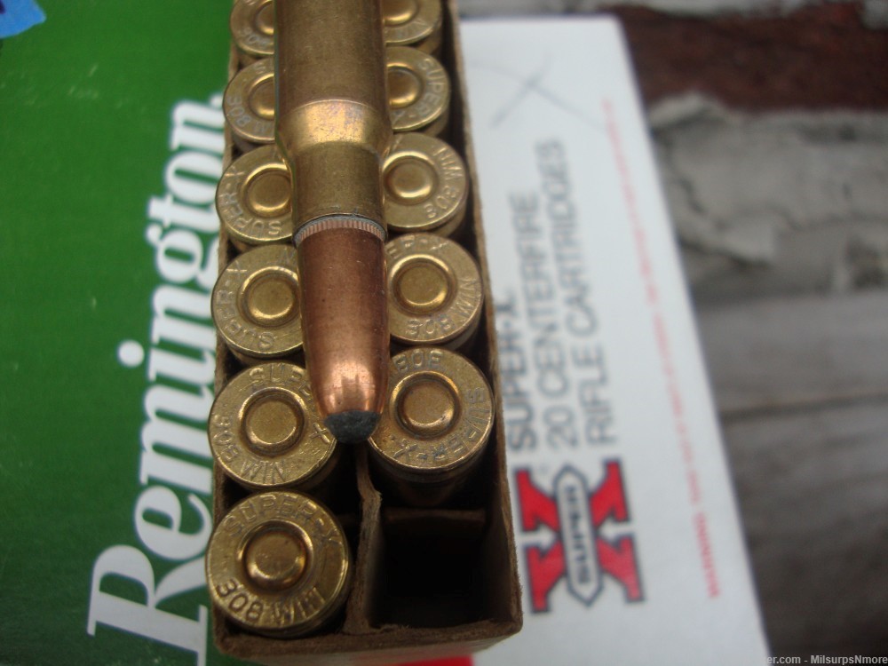 Nice Large Lot Over 325 Rounds .308 Ammo Hunting Softpoint FMJ 308-img-6