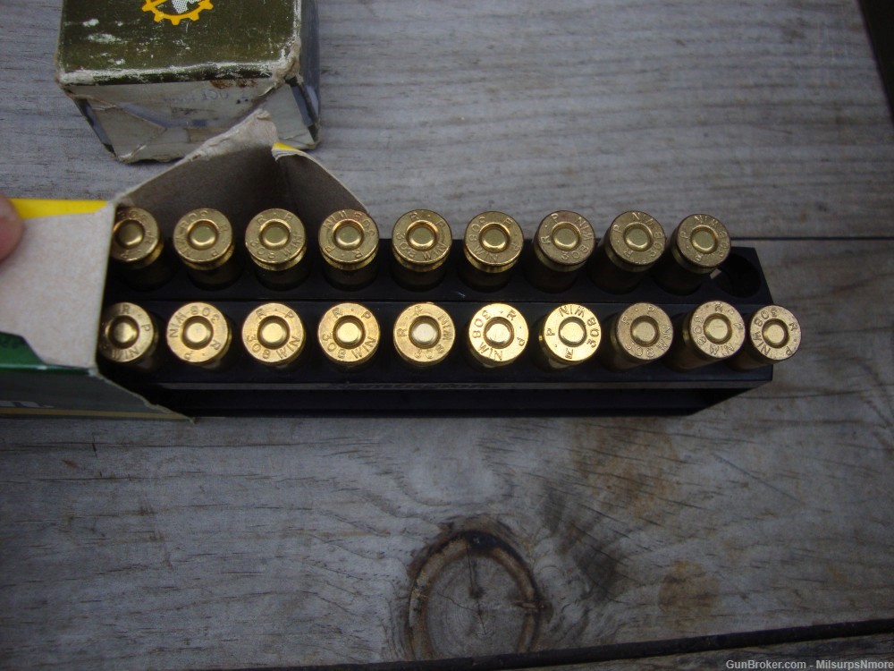 Nice Large Lot Over 325 Rounds .308 Ammo Hunting Softpoint FMJ 308-img-13