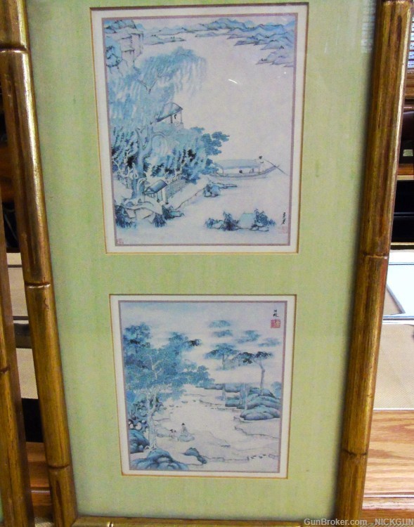 Vintage Asian Watercolor prints “Signed by Artist.-img-2